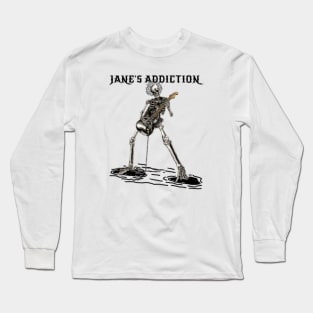 Fire skull ja Long Sleeve T-Shirt